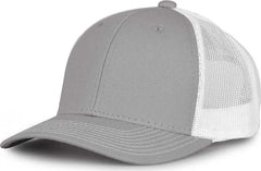 The Game GB452E Everyday Trucker Cap - Gray White - Gray White / 6 7/8’’ - 7 5/8’’
