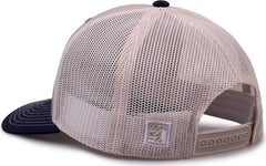 The Game GB452E Everyday Trucker Cap - Khaki Navy Stone - Khaki Gray / 6 7/8’’ - 7 5/8’’