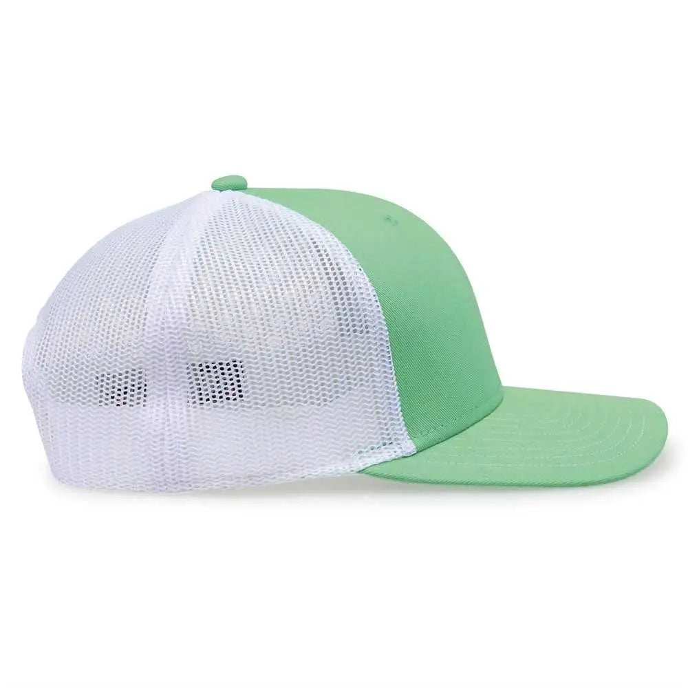 The Game GB452E Everyday Trucker Cap - Light Green White - Mint White / 6 7/8’’ - 7 5/8’’