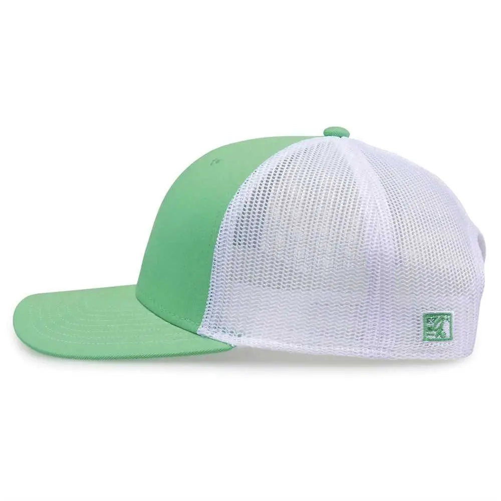 The Game GB452E Everyday Trucker Cap - Light Green White - Mint White / 6 7/8’’ - 7 5/8’’