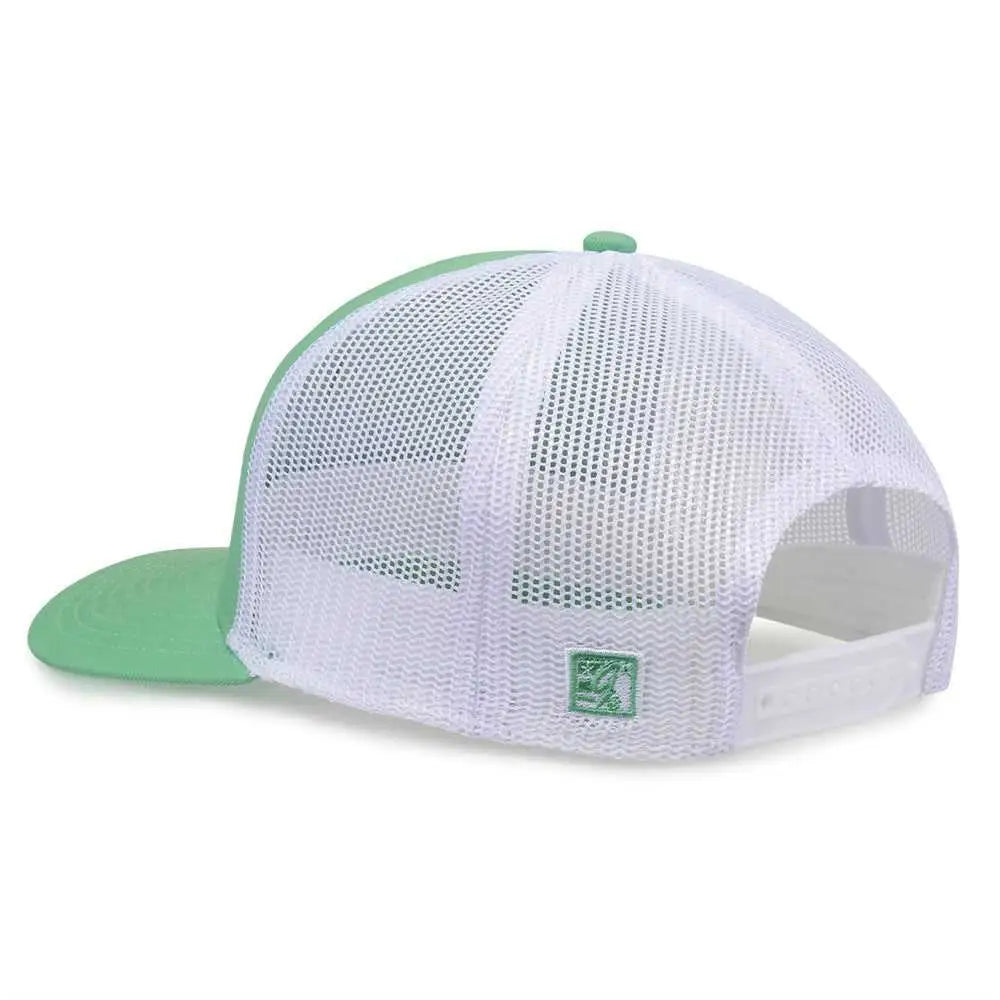 The Game GB452E Everyday Trucker Cap - Light Green White - Mint White / 6 7/8’’ - 7 5/8’’