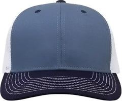 The Game GB452E Everyday Trucker Cap - Marine Blue/ Navy/ White - Marine Blue/ Navy/ White / 6 7/8’’ - 7 5/8’’