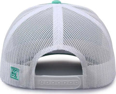 The Game GB452E Everyday Trucker Cap - Oasis White - Mint White / 6 7/8’’ - 7 5/8’’