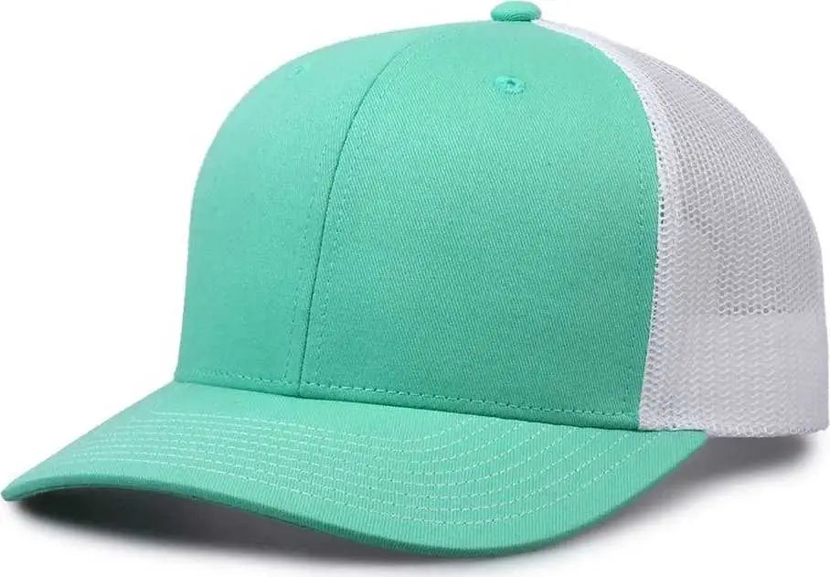 The Game GB452E Everyday Trucker Cap - Oasis White - Mint White / 6 7/8’’ - 7 5/8’’