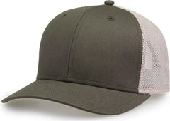 The Game GB452E Everyday Trucker Cap - Olive White - Olive White / 6 7/8’’ - 7 5/8’’