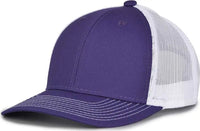 The Game GB452E Everyday Trucker Cap - Purple White - Purple White / 6 7/8’’ - 7 5/8’’