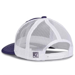 The Game GB452E Everyday Trucker Cap - Purple White - Purple White / 6 7/8’’ - 7 5/8’’