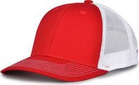The Game GB452E Everyday Trucker Cap - Red White - Red White / 6 7/8’’ - 7 5/8’’