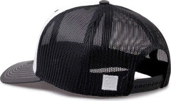 The Game GB452E Everyday Trucker Cap - White Charcoal Black - White Black / 6 7/8’’ - 7 5/8’’
