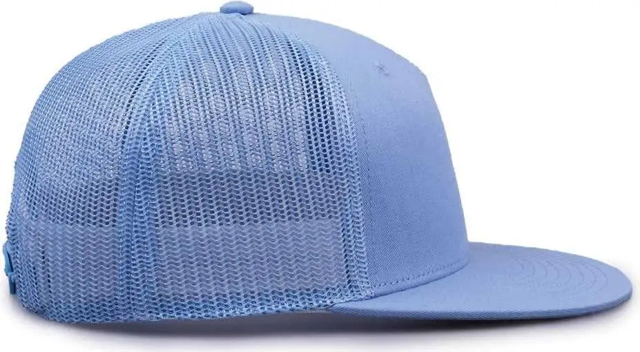 The Game GB452F Five Panel Everyday Trucker Cap - Columbia Blue - Columbia Blue / OSFM