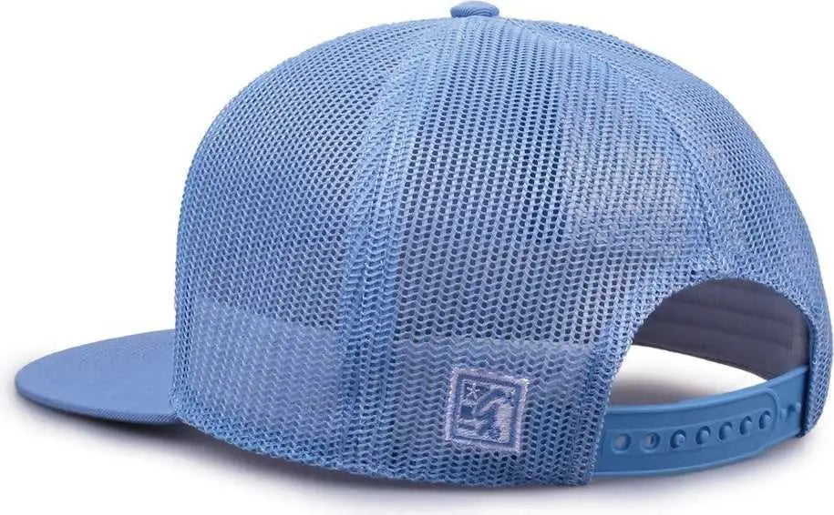 The Game GB452F Five Panel Everyday Trucker Cap - Columbia Blue - Columbia Blue / OSFM
