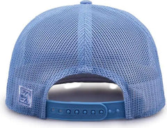The Game GB452F Five Panel Everyday Trucker Cap - Columbia Blue - Columbia Blue / OSFM