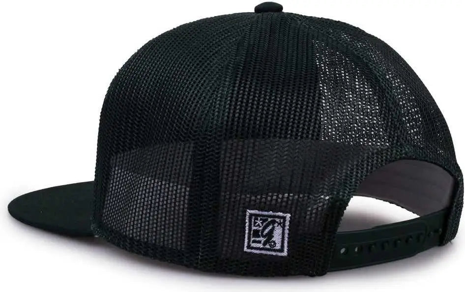 The Game GB452F Five Panel Everyday Trucker Cap - Dark Green - Forest / OSFM