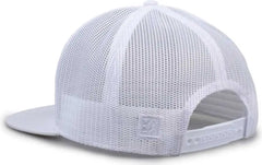 The Game GB452F Five Panel Everyday Trucker Cap - White - White / OSFM