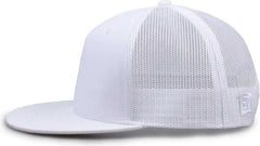 The Game GB452F Five Panel Everyday Trucker Cap - White - White / OSFM