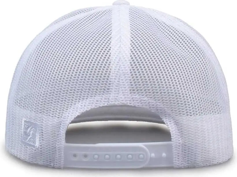 The Game GB452F Five Panel Everyday Trucker Cap - White - White / OSFM