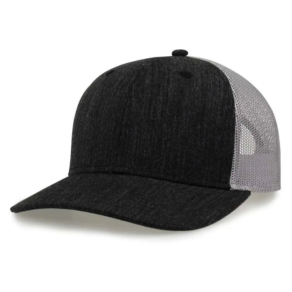 The Game GB452H Heather Everyday Trucker Cap - Dark Gray - Dark Gray / One Size Fits Most