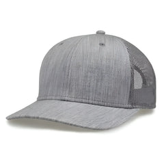 The Game GB452H Heather Everyday Trucker Cap - Light Gray - Light Gray / One Size Fits Most