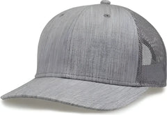 The Game GB452H Heather Everyday Trucker Cap - Light Gray - Light Gray / One Size Fits Most