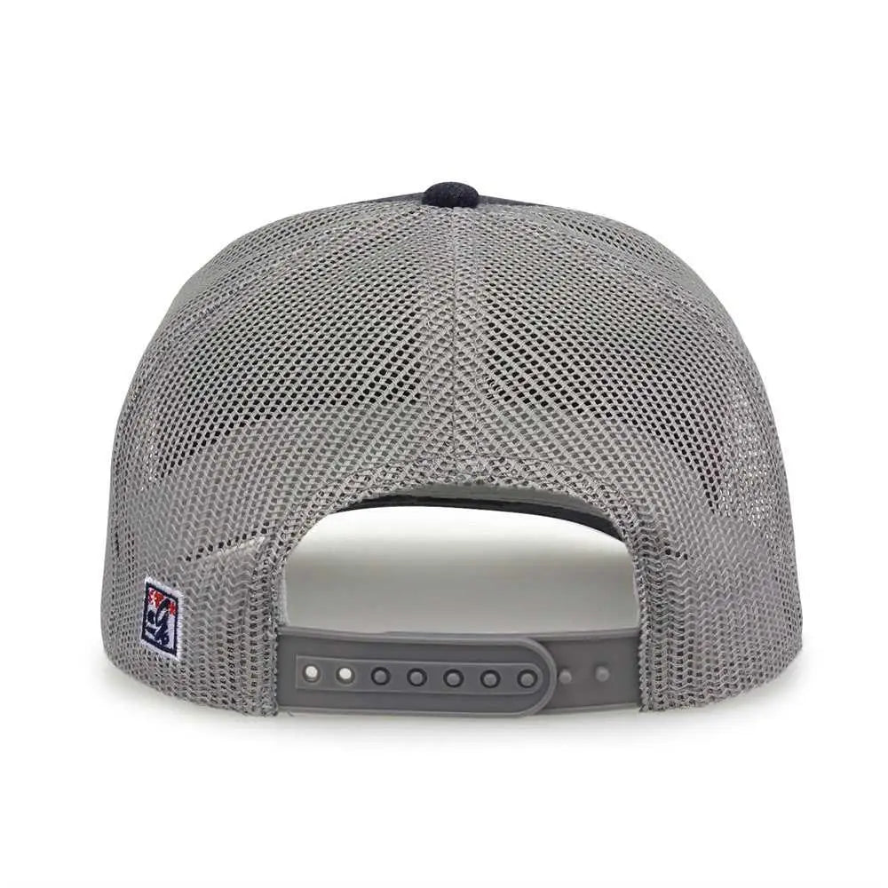 The Game GB452H Heather Everyday Trucker Cap - Navy - Navy / One Size Fits Most