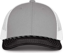 The Game GB452R Rope Everyday Trucker Cap - Gray Black - Gray Black / One Size Fits Most