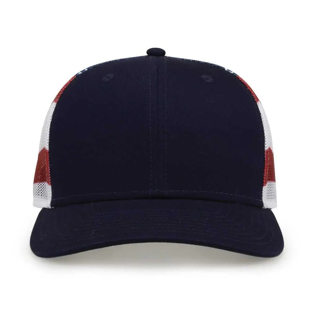 The Game GB452US USA Everyday Trucker Cap - Navy - Navy / One Size Fits Most