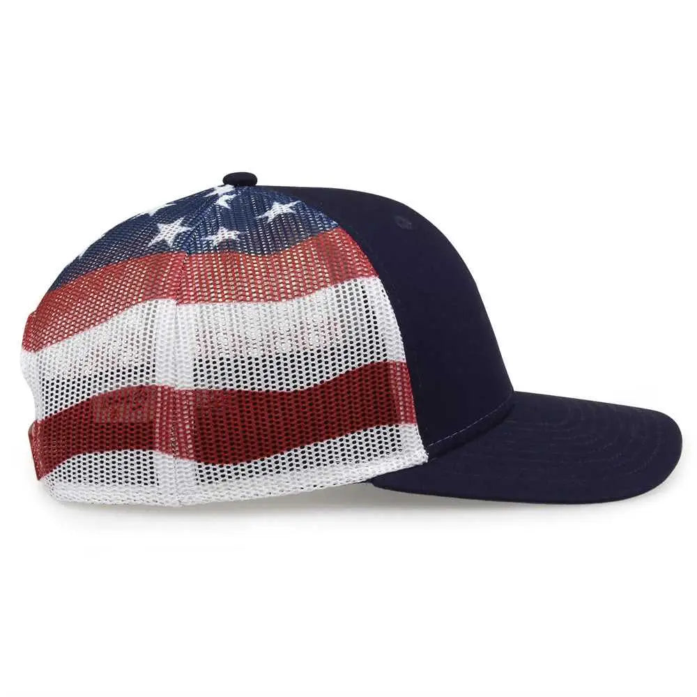 The Game GB452US USA Everyday Trucker Cap - Navy - Navy / One Size Fits Most