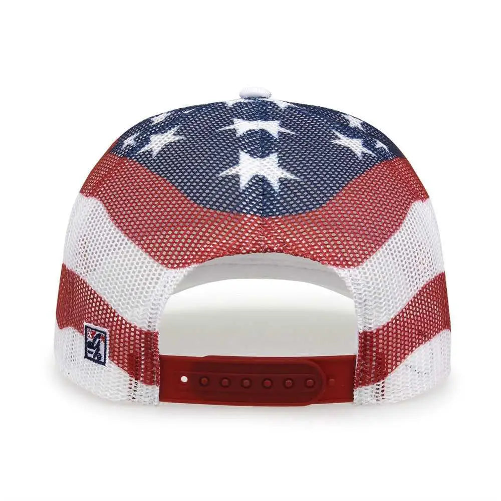 The Game GB452US USA Everyday Trucker Cap - White - White / One Size Fits Most