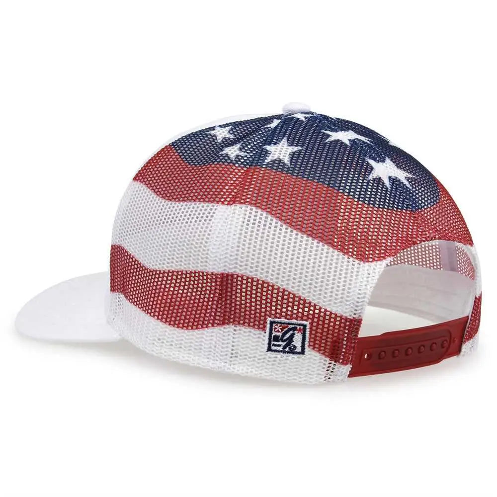 The Game GB452US USA Everyday Trucker Cap - White - White / One Size Fits Most