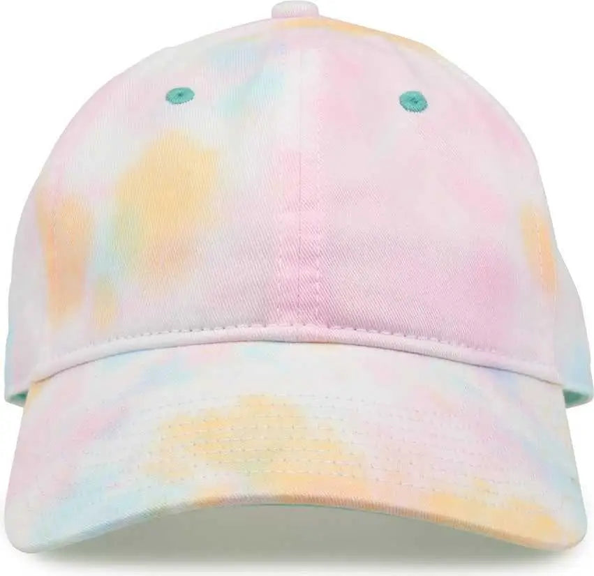 The Game GB456 Tie Dye Cap - Sorbet Tie Dye - Coral / OSFM