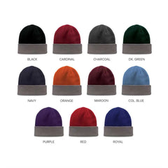 The Game GB459 Roll Up Beanie - Orange - Orange / One Size Fits Most