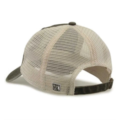 The Game GB460 Pigment Dyed Twill & Soft Trucker Cap - Army Green Sand - Olive Sand / One Size Fits Most