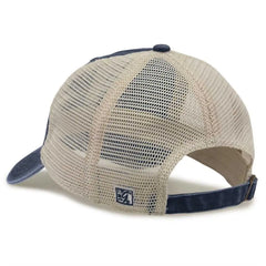 The Game GB460 Pigment Dyed Twill & Soft Trucker Cap - Navy Sand - Navy Sand / One Size Fits Most