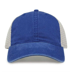The Game GB460 Pigment Dyed Twill & Soft Trucker Cap - Royal Sand - Royal Sand / One Size Fits Most