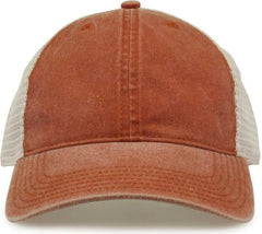 The Game GB460 Pigment Dyed Twill & Soft Trucker Cap - Texas Orange Sand - Texas Orange Sand / One Size Fits Most