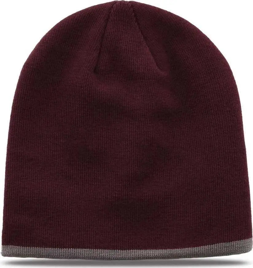 The Game GB462 Beanie Dark Maroon Maroon / One Size Fits Most