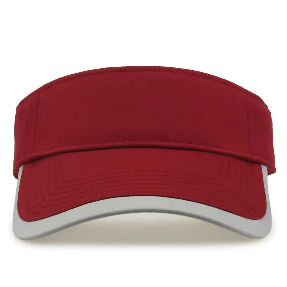 The Game GB463 Gamechanger Visor with Bill Tipping - Cardinal Gray - Cardinal Gray / One Size Fits Most