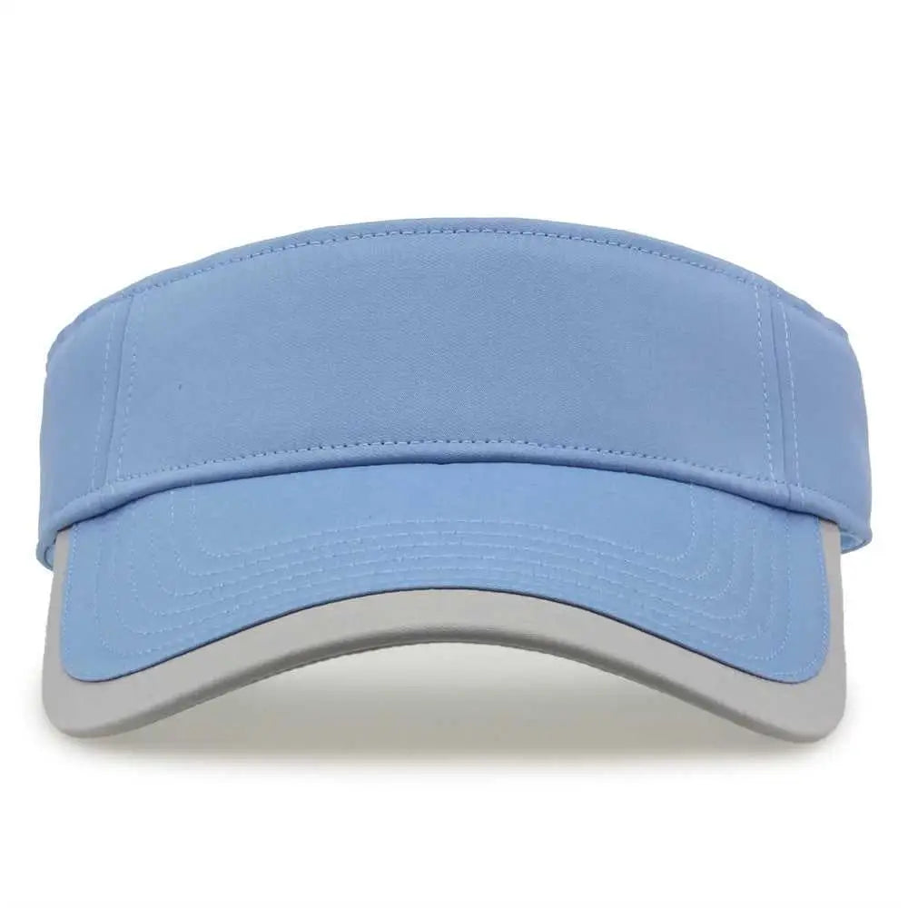 The Game GB463 Gamechanger Visor with Bill Tipping - Columbia Blue Gray - Columbia Blue Gray / One Size Fits Most