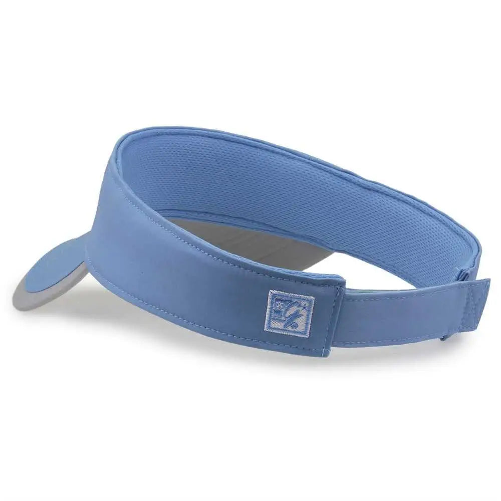 The Game GB463 Gamechanger Visor with Bill Tipping - Columbia Blue Gray - Columbia Blue Gray / One Size Fits Most