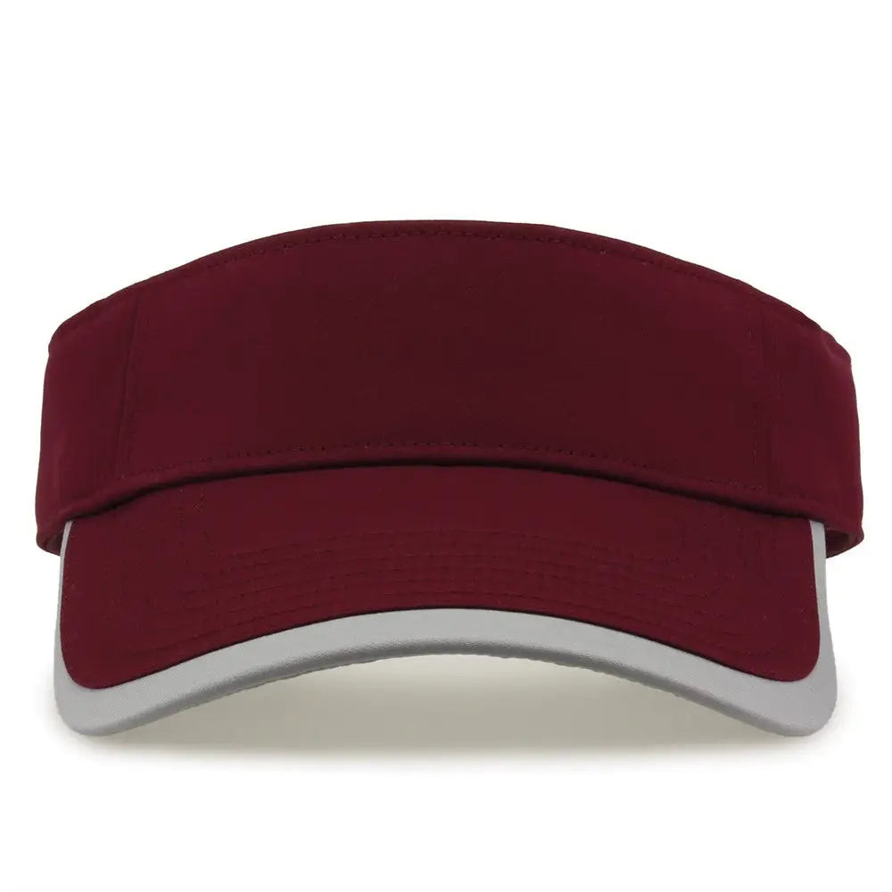 The Game GB463 Gamechanger Visor with Bill Tipping - Dark Green Gray - Forest Gray / One Size Fits Most