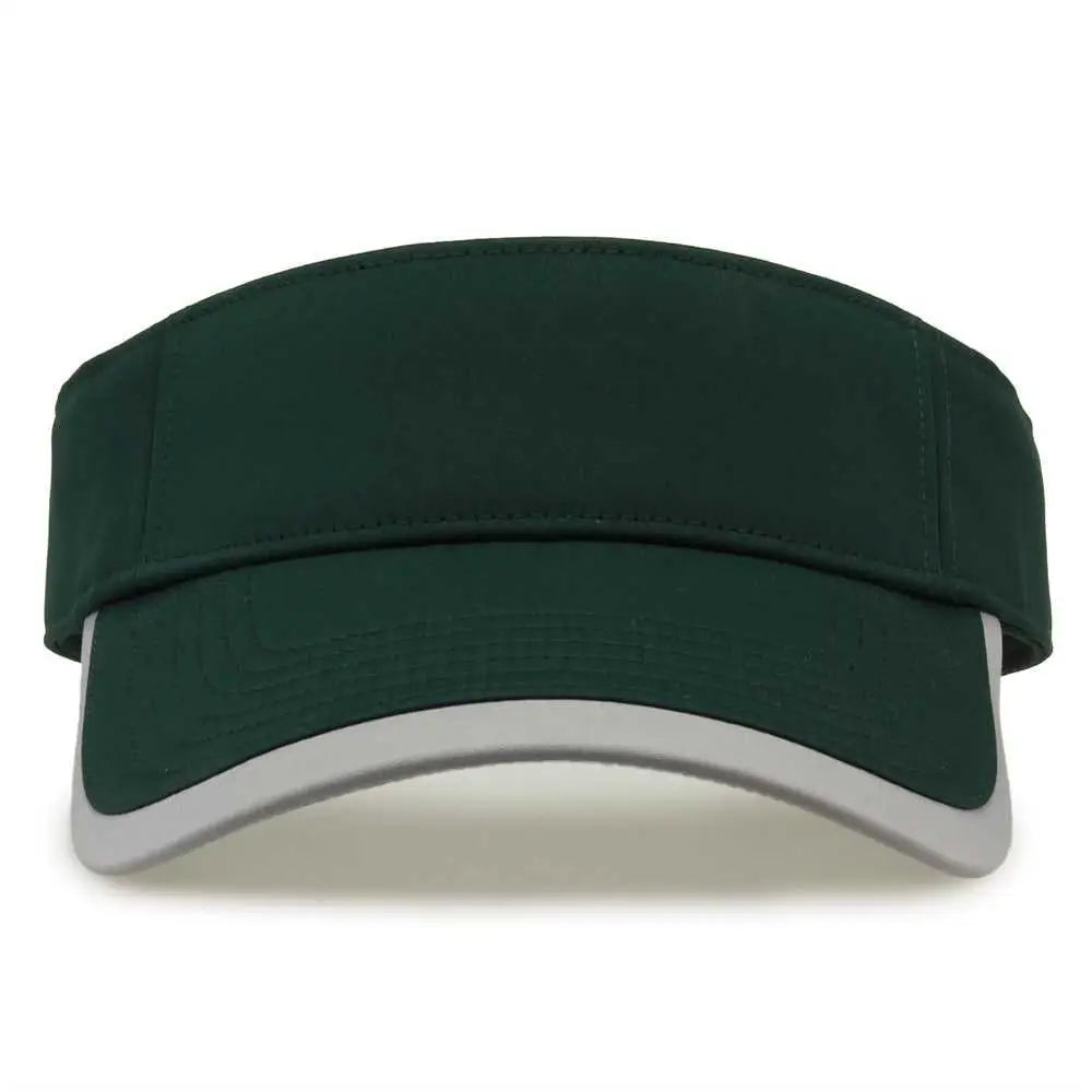 The Game GB463 Gamechanger Visor with Bill Tipping - Dark Maroon Gray - Maroon Gray / One Size Fits Most