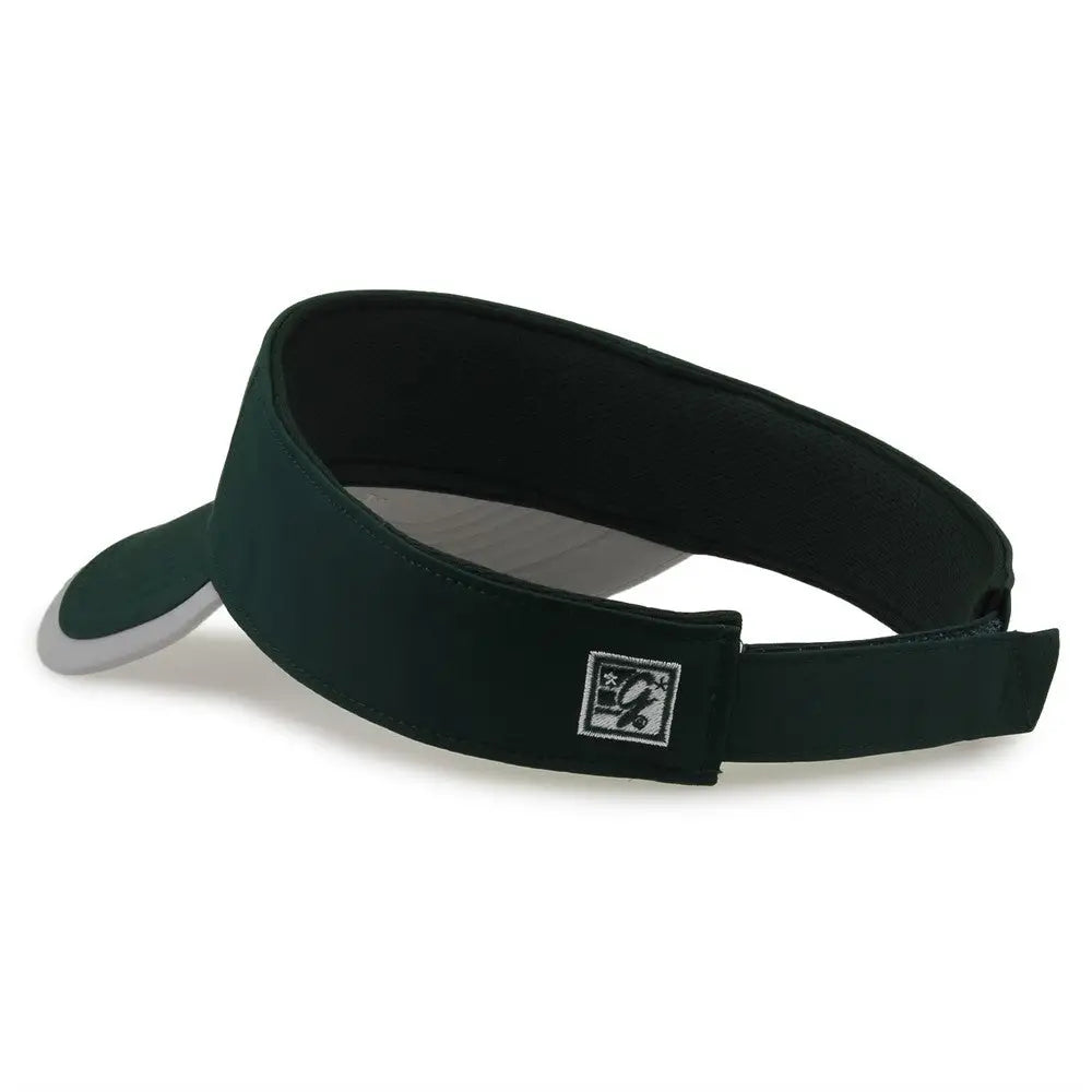 The Game GB463 Gamechanger Visor with Bill Tipping - Dark Maroon Gray - Maroon Gray / One Size Fits Most