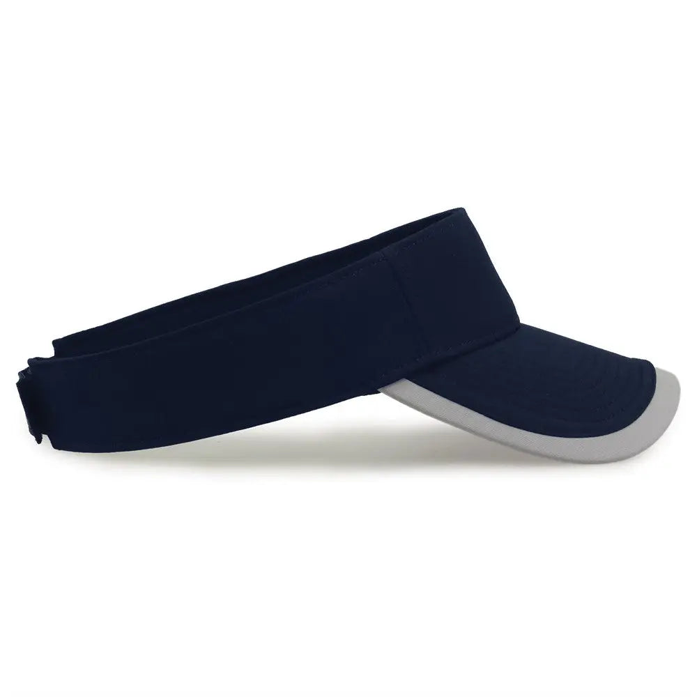 The Game GB463 Gamechanger Visor with Bill Tipping - Navy Gray - Navy Gray / One Size Fits Most