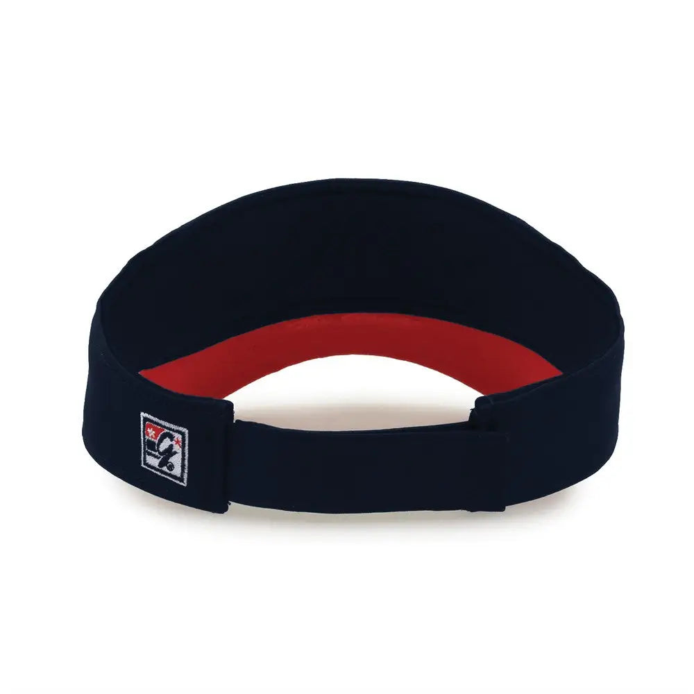 The Game GB463 Gamechanger Visor with Bill Tipping - Navy Red - Navy Red / One Size Fits Most