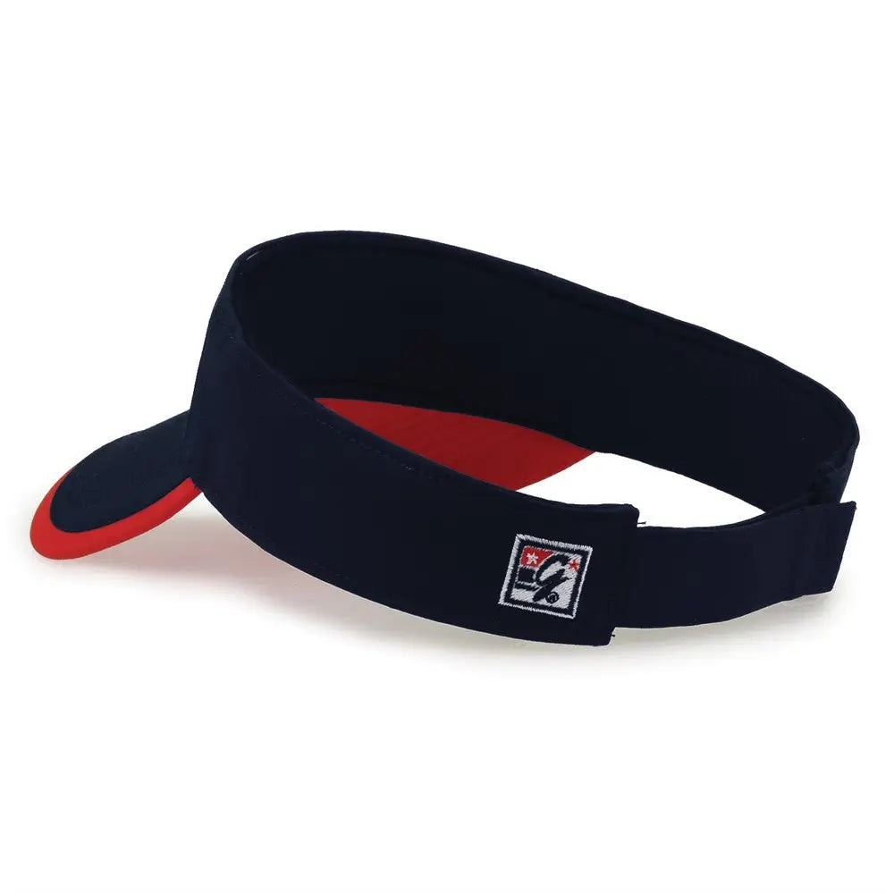 The Game GB463 Gamechanger Visor with Bill Tipping - Navy Red - Navy Red / One Size Fits Most