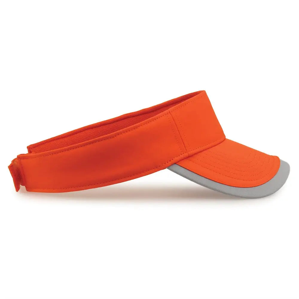 The Game GB463 Gamechanger Visor with Bill Tipping - Orange Gray - Orange Gray / One Size Fits Most