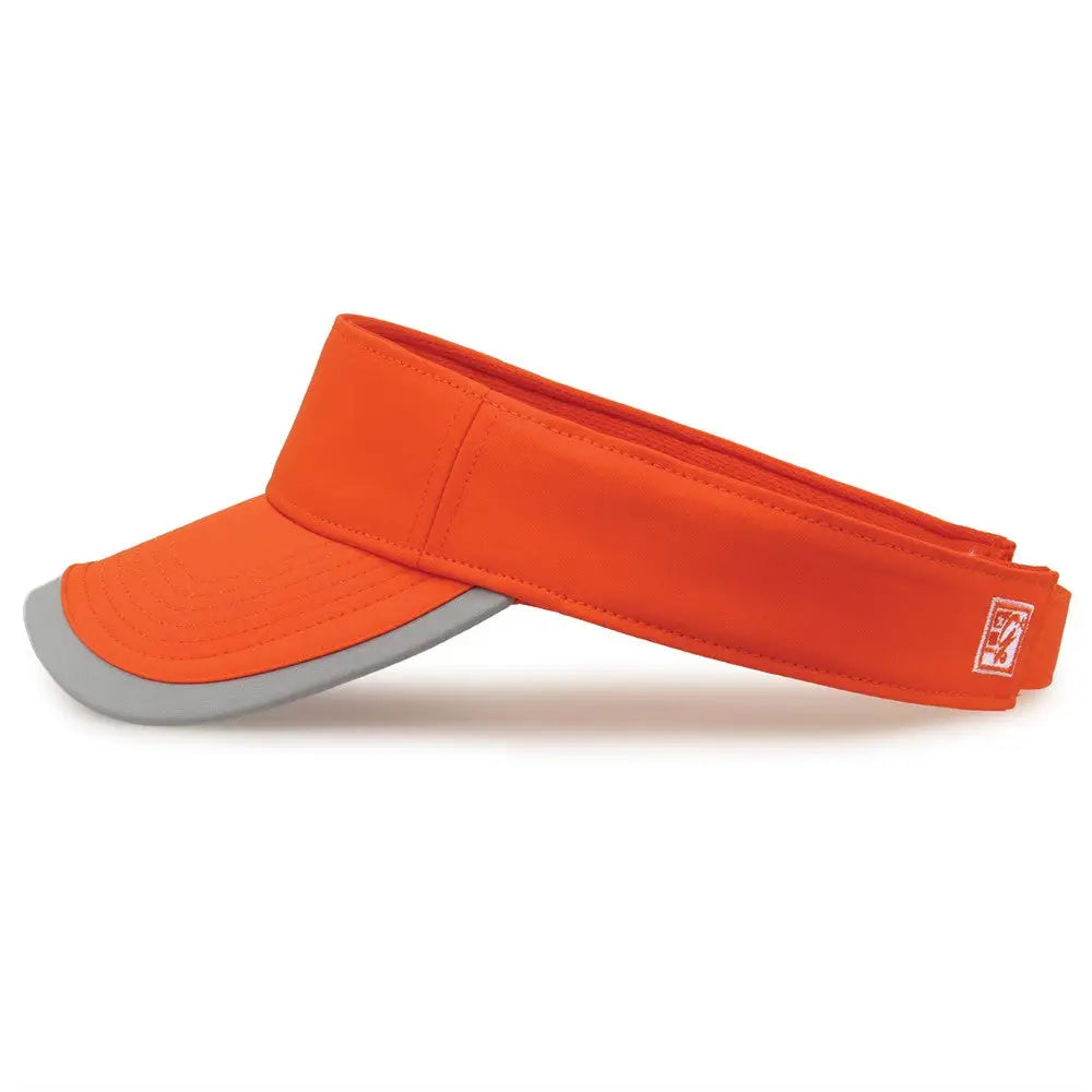 The Game GB463 Gamechanger Visor with Bill Tipping - Orange Gray - Orange Gray / One Size Fits Most