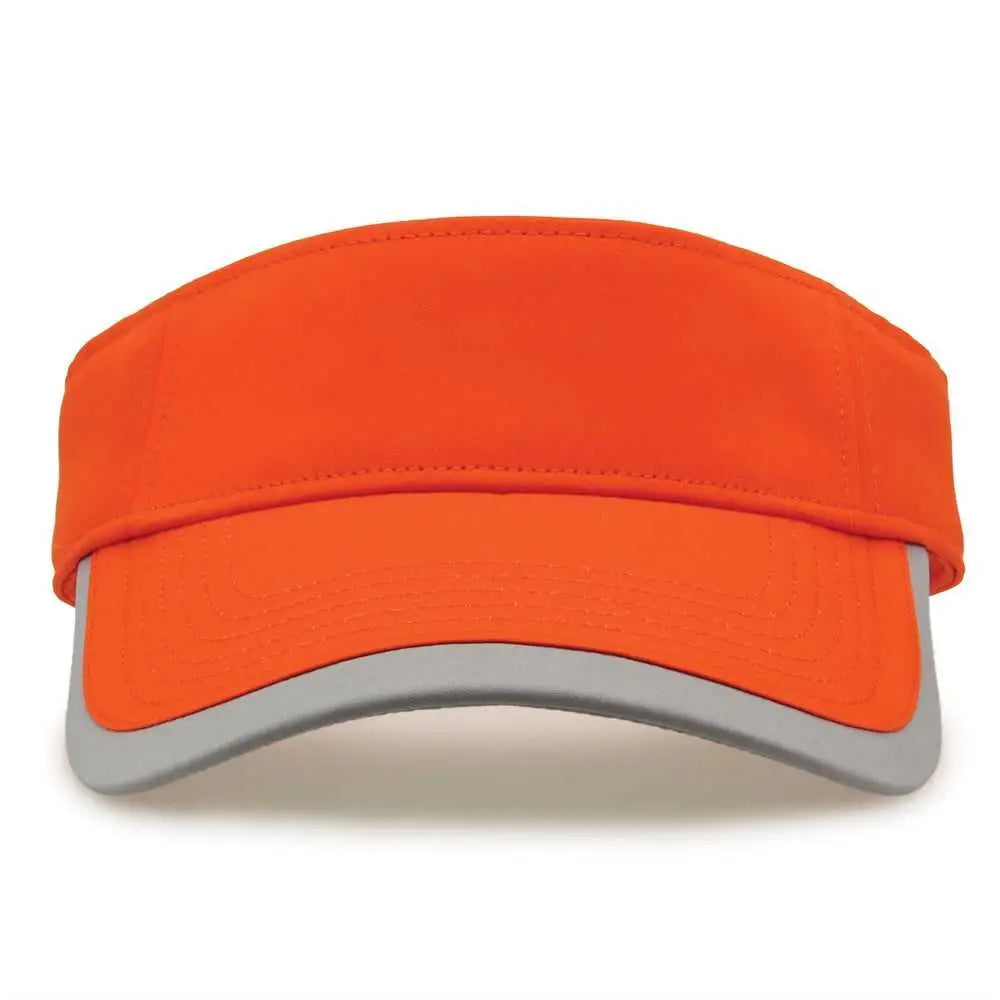 The Game GB463 Gamechanger Visor with Bill Tipping - Orange Gray - Orange Gray / One Size Fits Most