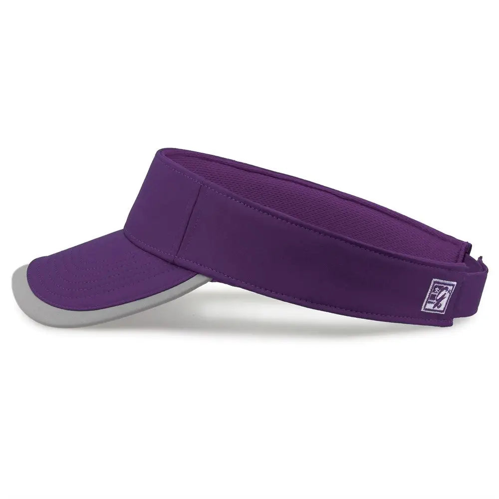 The Game GB463 Gamechanger Visor with Bill Tipping - Purple Gray - Purple Gray / One Size Fits Most