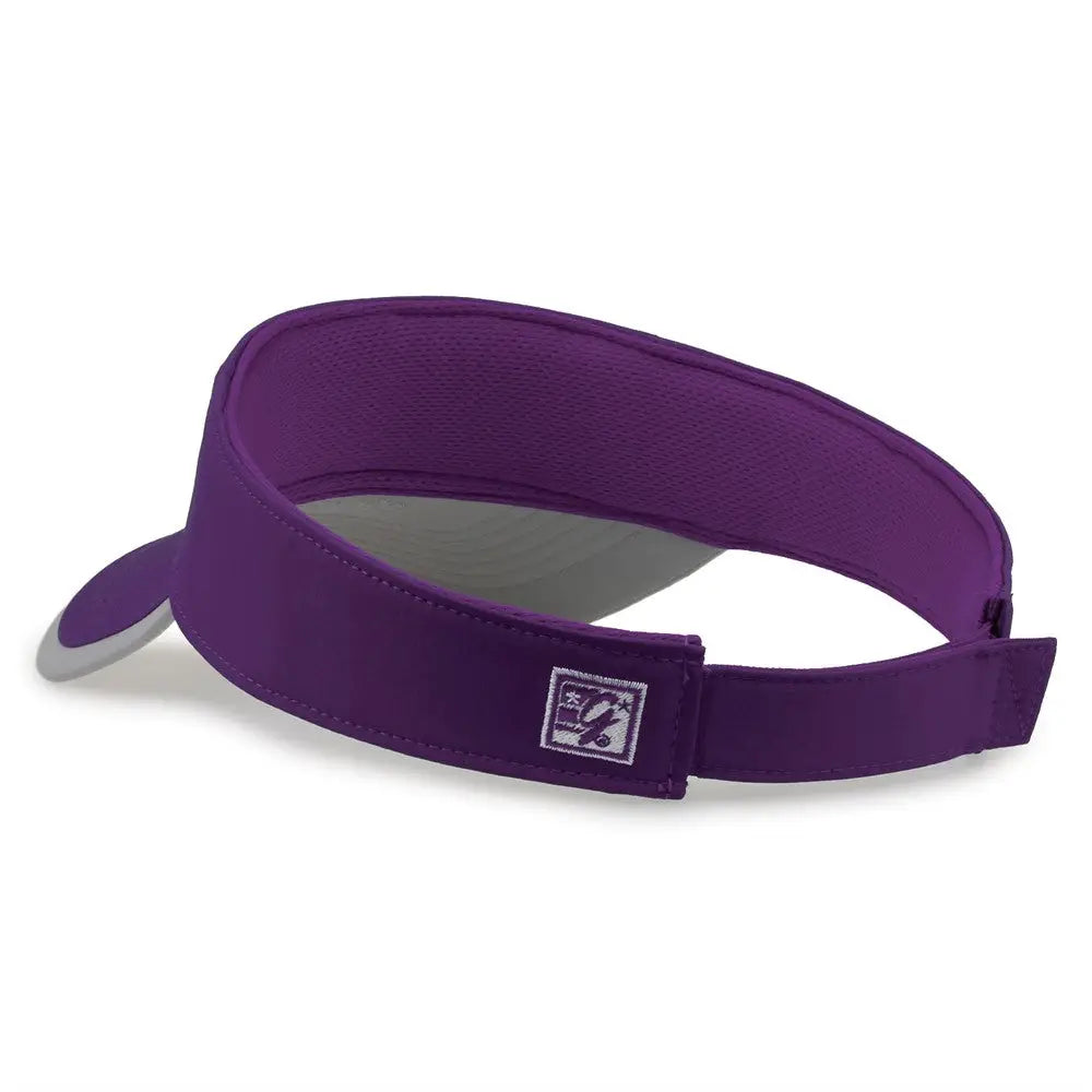 The Game GB463 Gamechanger Visor with Bill Tipping - Purple Gray - Purple Gray / One Size Fits Most
